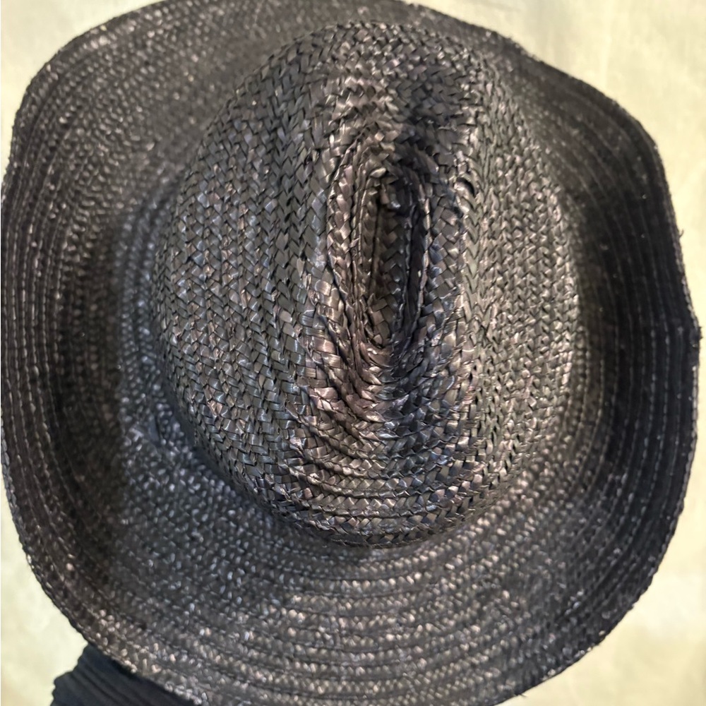 Free People Black Straw Hat - Picture 6 of 7
